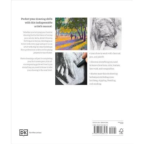 ARTIST'S DRAWING TECHNIQUES: DISCOVER HOW TO DRAW LANDSCAPES, PEOPLE, STILL LIFES AND MORE, IN PENCIL, CHARCOAL, INK, AND PASTEL (DK BOOK) - Image 2
