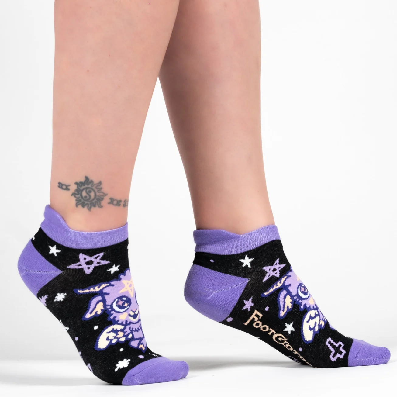 BABY BAPHOMET ANKLE SOCKS BY FOOTCLOTHES - Image 2