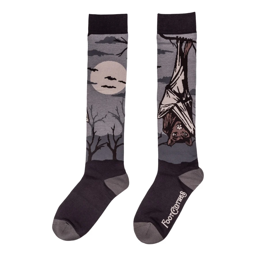 BAT KNEE HIGH SOCKS BY FOOTCLOTHES - Image 2