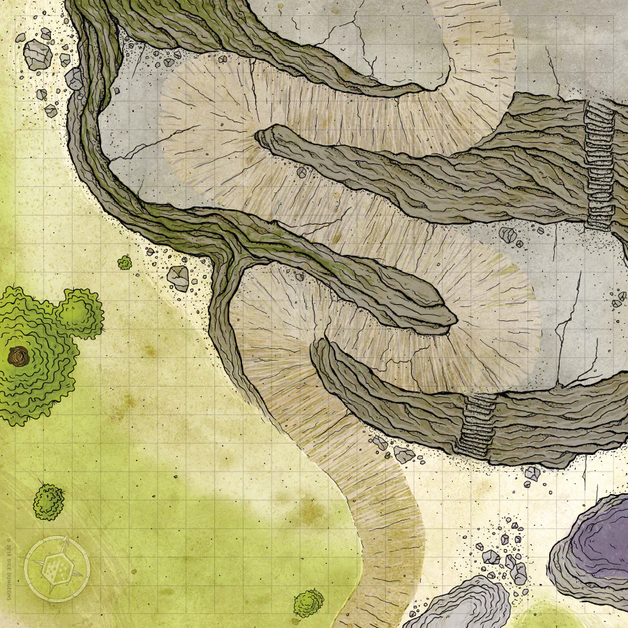 BATTLECLOTH MAP: CLIFFSIDE PATH