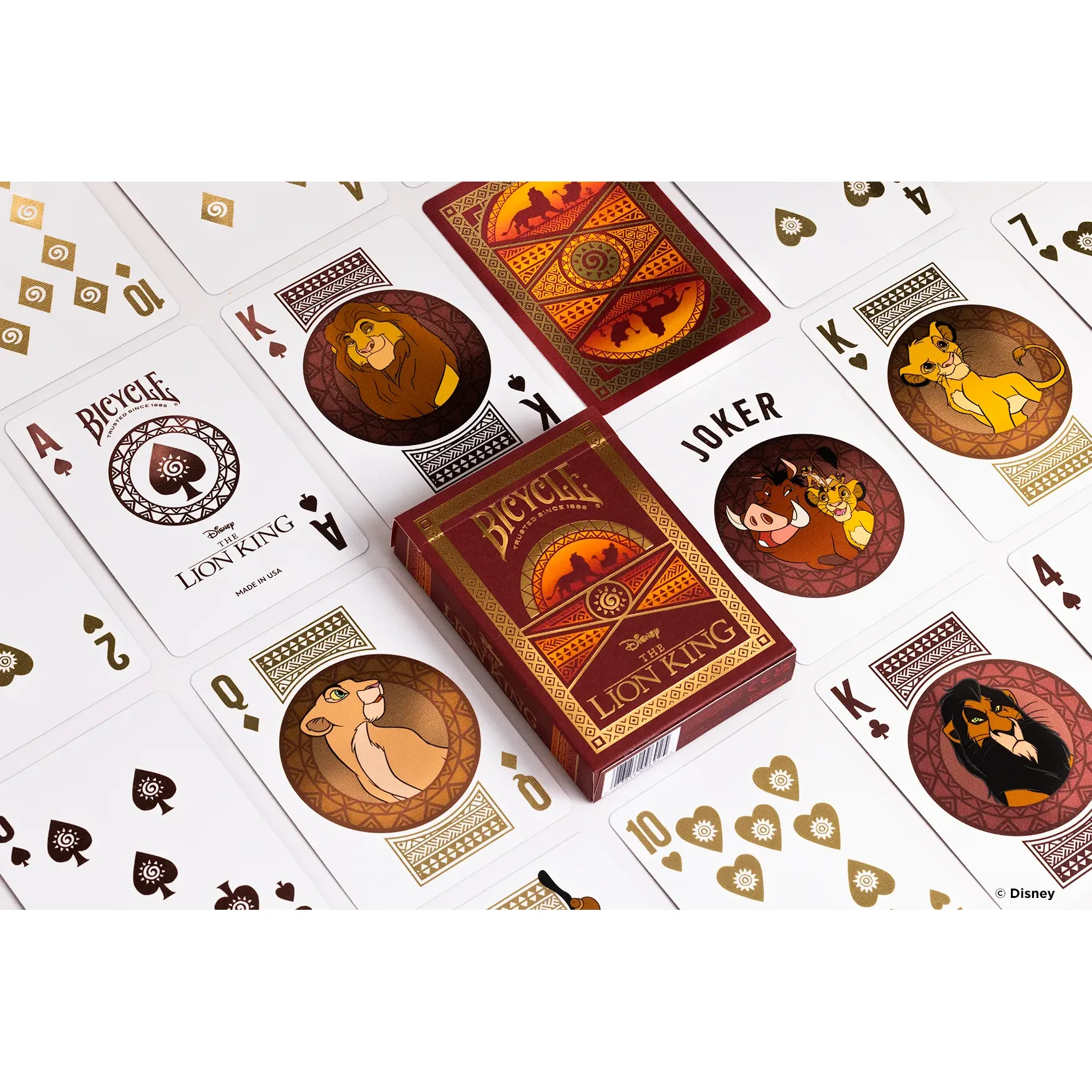 BICYCLE PLAYING CARDS LION KING - Image 2