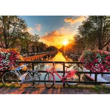BICYCLES IN AMSTERDAM 1000 PC PUZZLE - Image 2