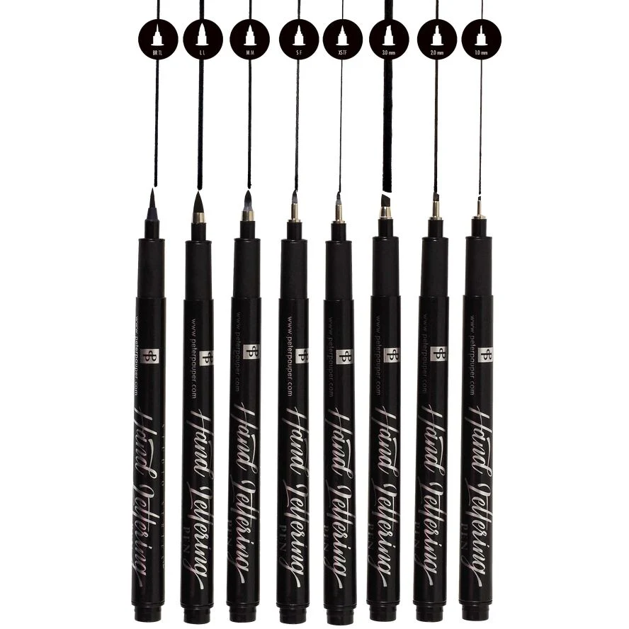 BLACK HAND LETTERING PEN SET - Image 2