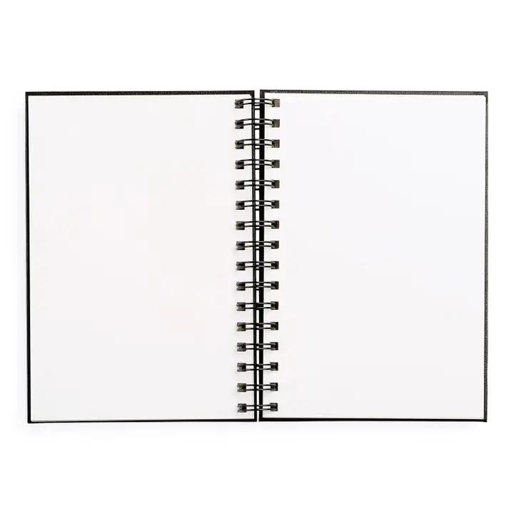 BLACK SPIRAL BOUND 5.5 X 8 SKETCHBOOK - Image 2