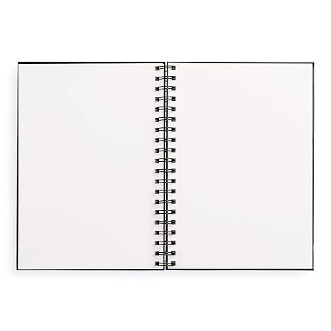 BLACK SPIRAL BOUND 7 X 10 SKETCHBOOK - Image 2
