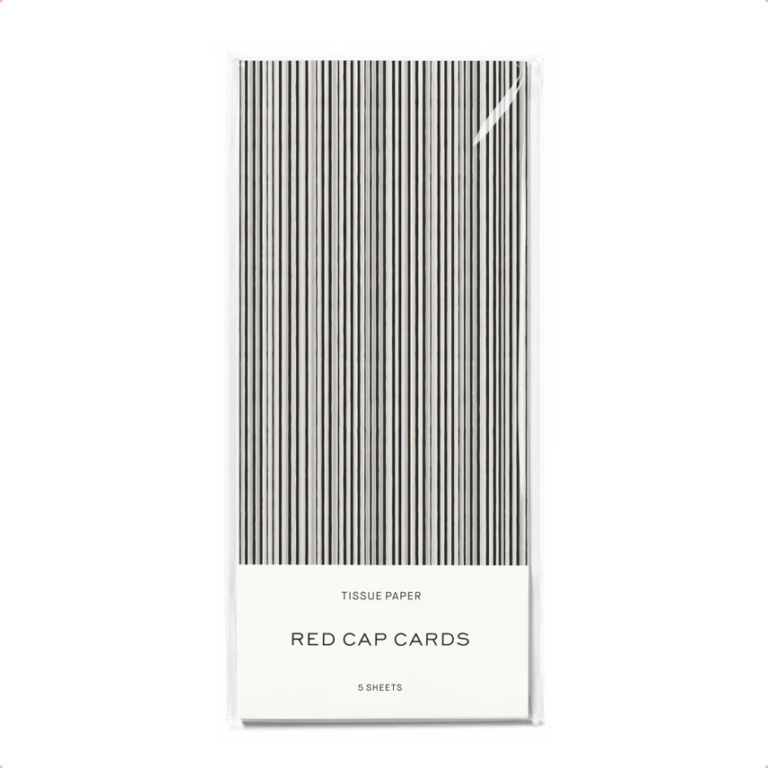 BLACK STRIPE TISSUE PAPER