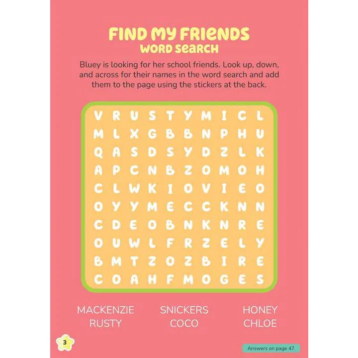 BLUEY STICKERTIVITY: BEST FRIENDS ACTIVITY BOOK - Image 3