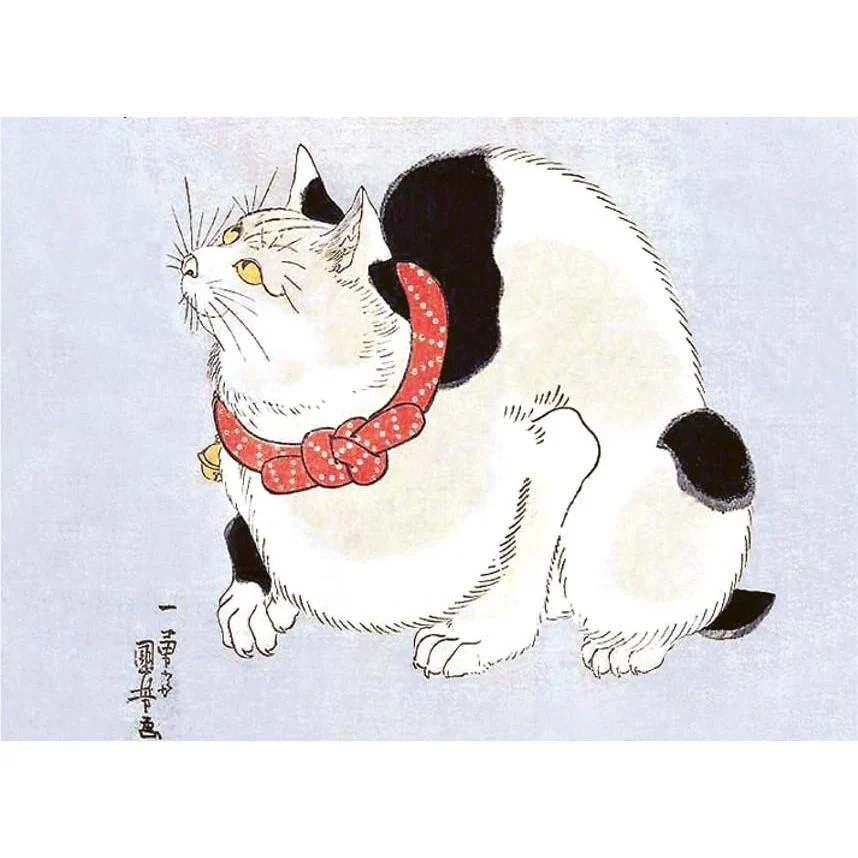 CATS OF JAPAN: WOODBLOCK PRINTS BY HOKUSAI, HIROSHIGE, AND OTHER ARTISTS - Image 4