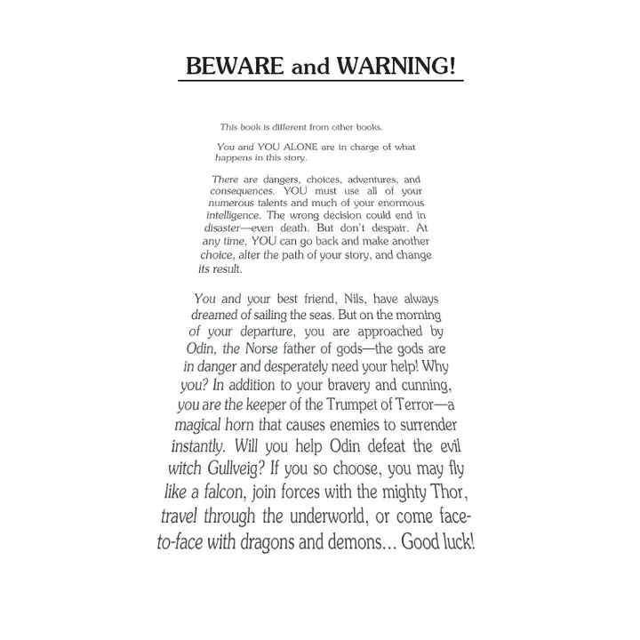 CHOOSE YOUR OWN ADVENTURE: THE TRUMPET OF TERROR BY DEBORAH LERME GOODMAN - Image 2