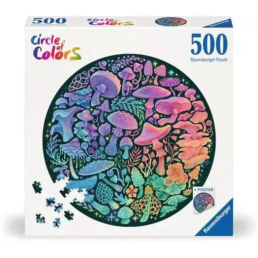 CIRCLE OF COLORS MUSHROOMS 500PC PUZZLE