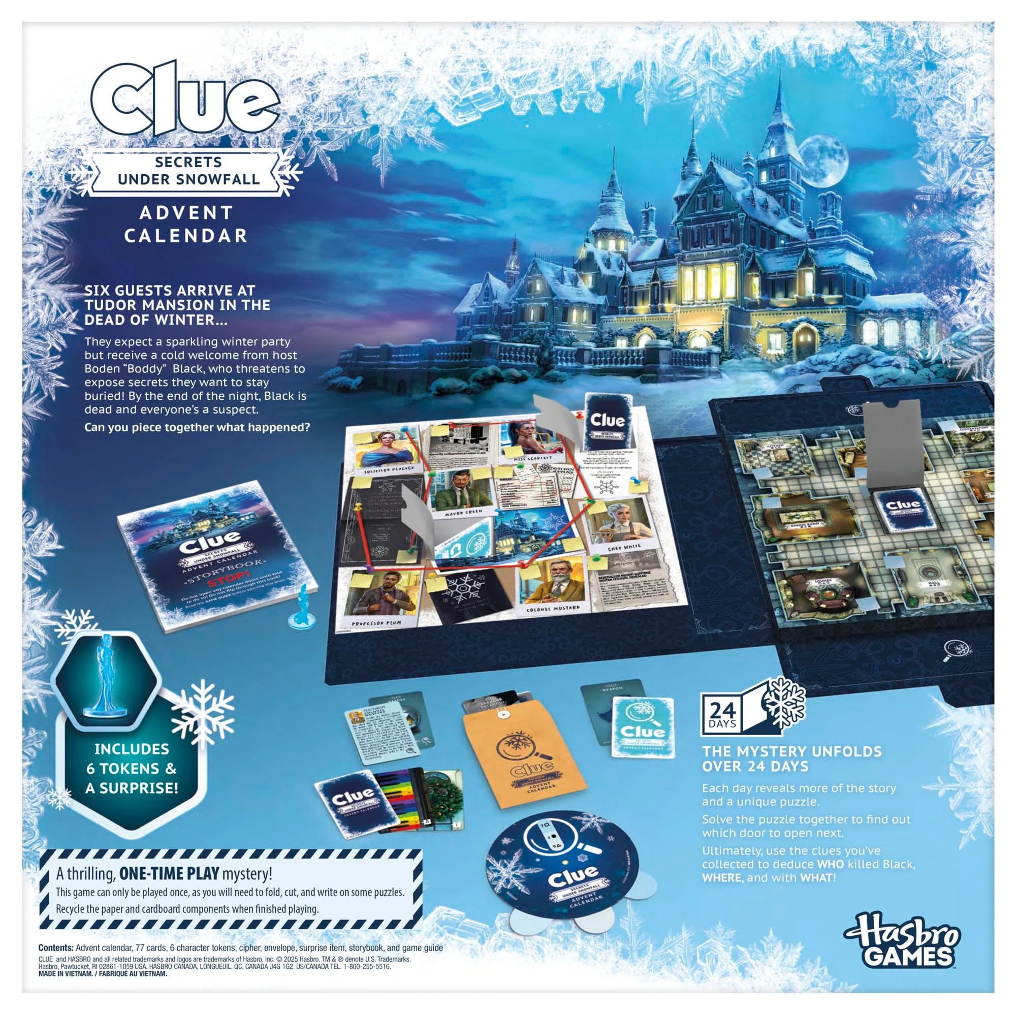 CLUE ADVENT CALENDAR SECRETS UNDER SNOWFALL - Image 2