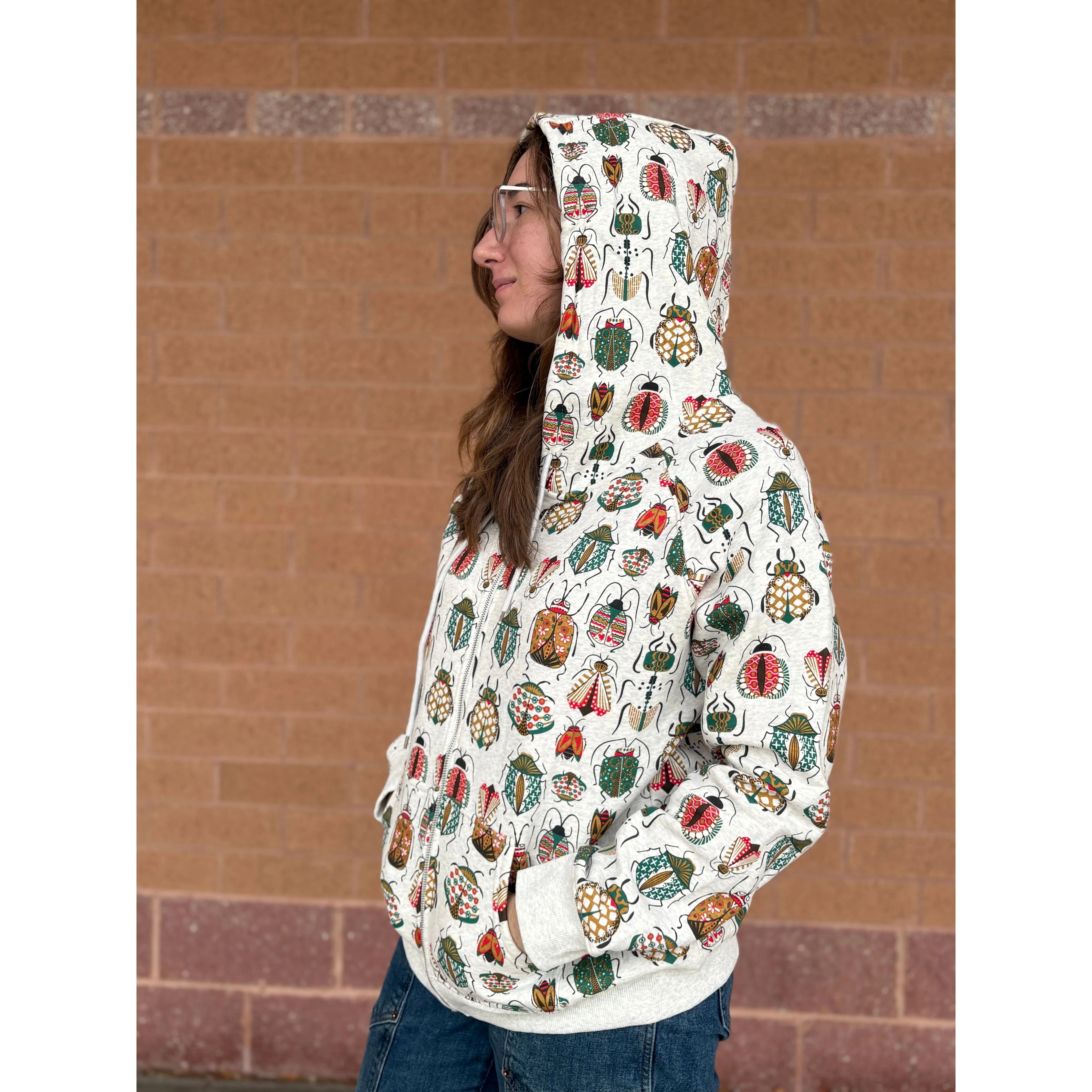 COLORFUL BUGS ZIP HOODIE - Image 4
