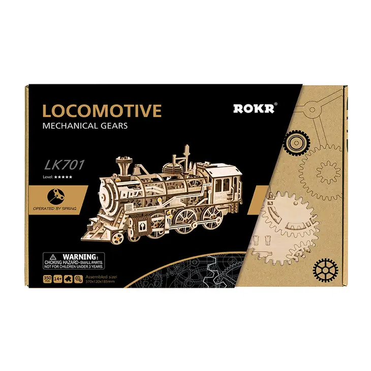 LOCOMOTIVE 3-D WOODEN MODEL PUZZLE KIT - Image 3