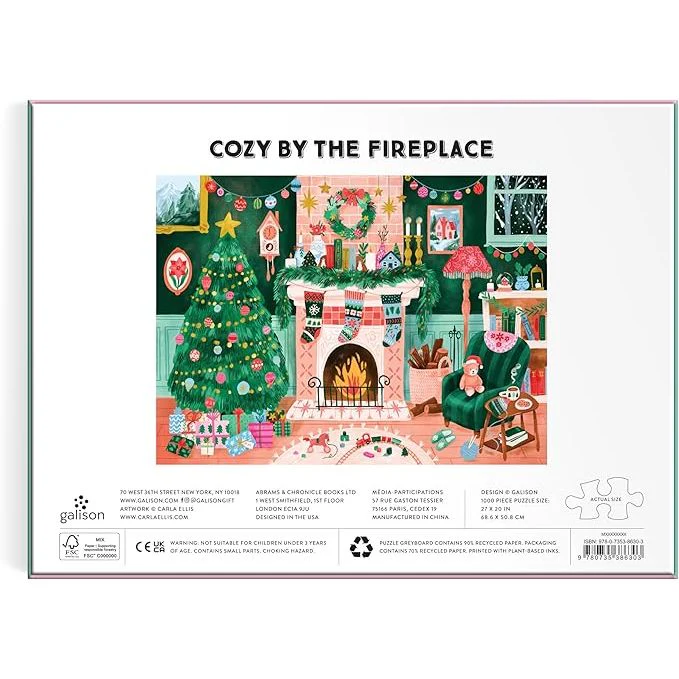 COZY BY THE FIREPLACE 1000PC PUZZLE - Image 3