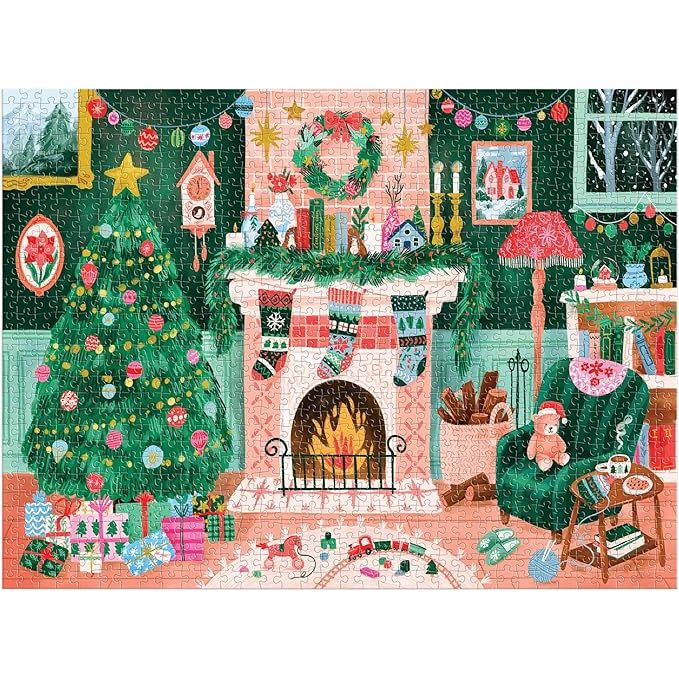COZY BY THE FIREPLACE 1000PC PUZZLE - Image 4