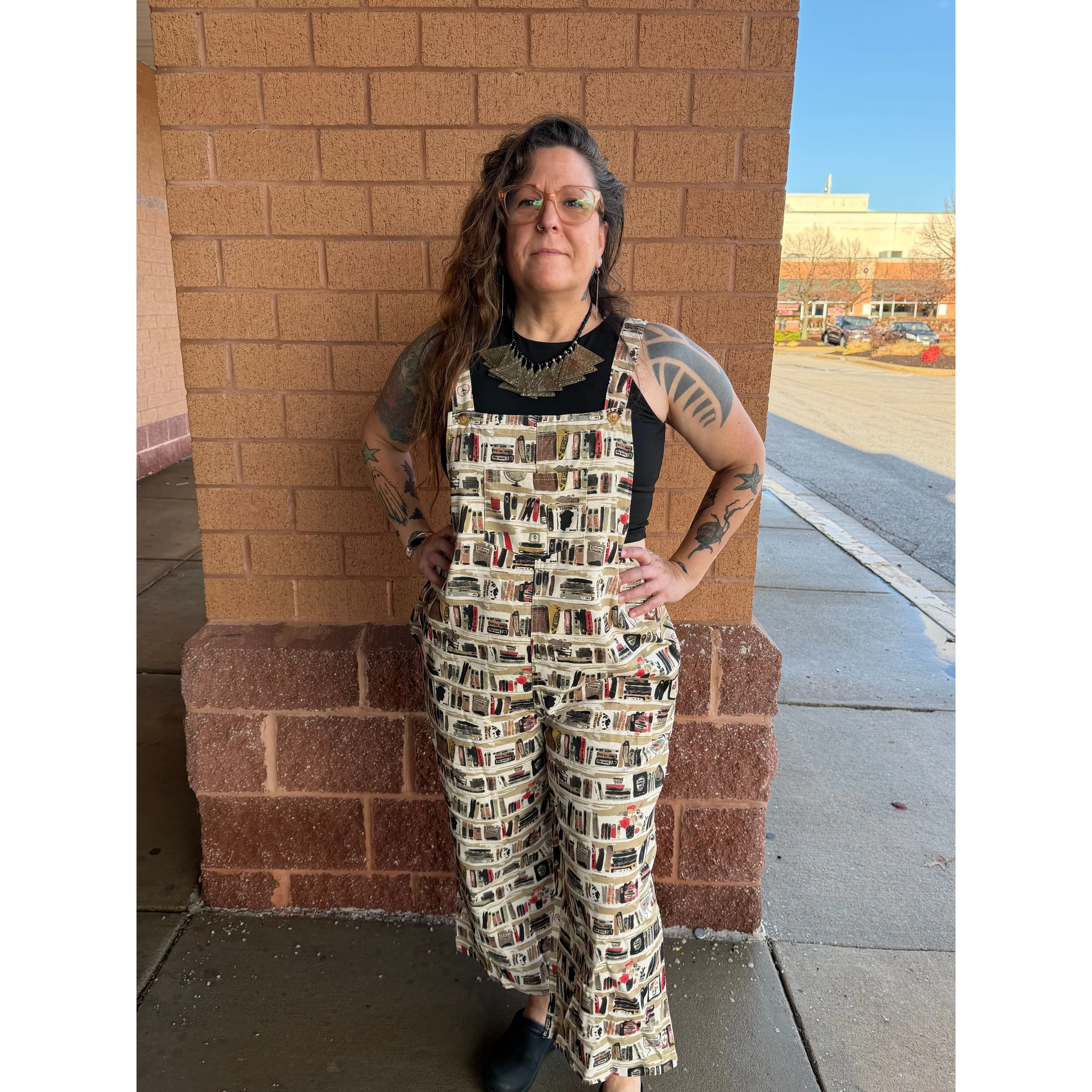 COZY READER OVERALLS