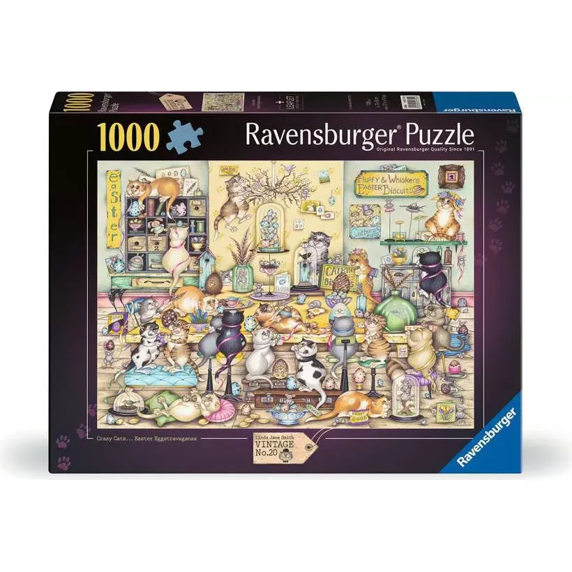 CRAZY CAT'S EASTER EGGSTRAVAGANZA 1000PC PUZZLE