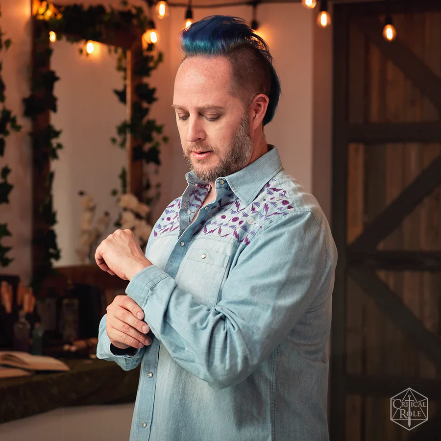 CRITICAL ROLE BELLS HELLS COLLECTION: IMOGEN TEMULT DENIM SHIRT - Image 3
