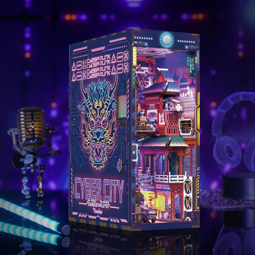 CYBER CITY 3D PUZZLE BOOK NOOK KIT - Image 3