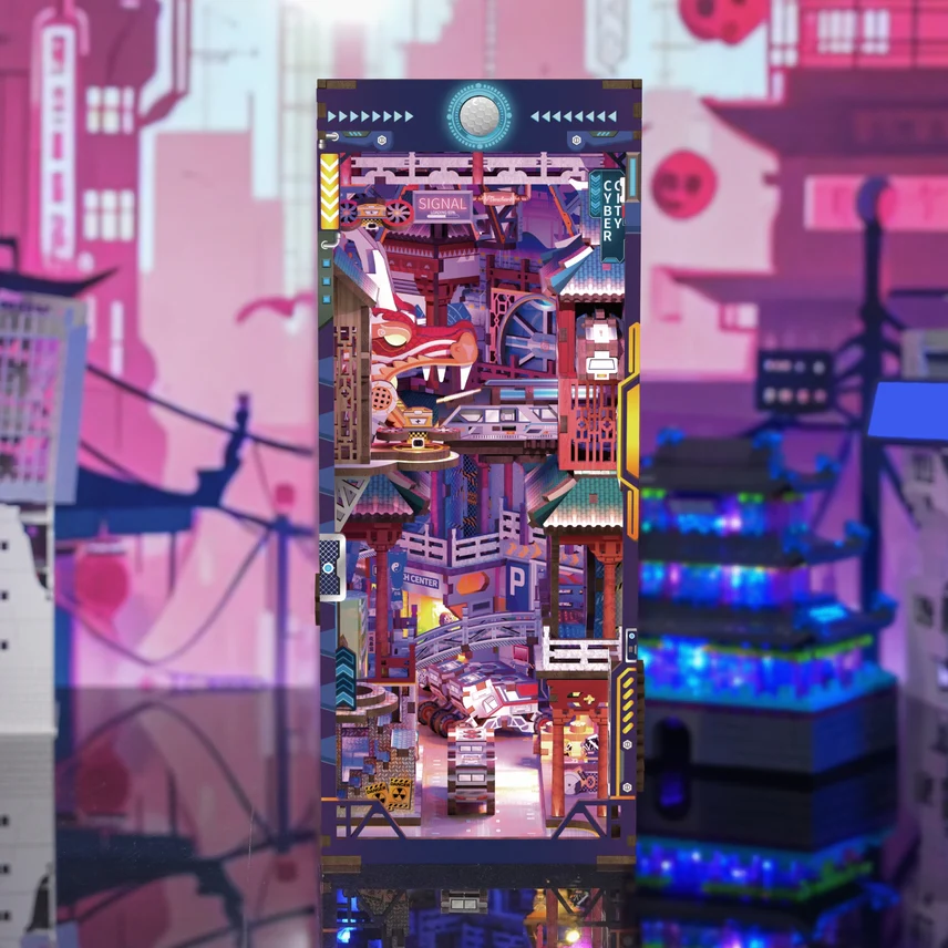CYBER CITY 3D PUZZLE BOOK NOOK KIT - Image 4