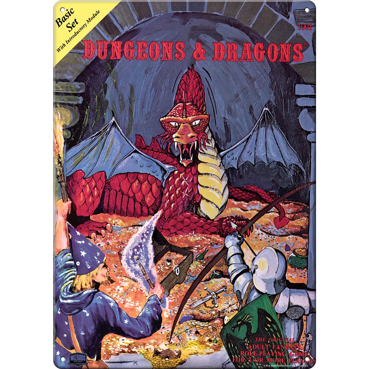 D&D ADVANCED METAL SIGN (11.5" X 8.25")