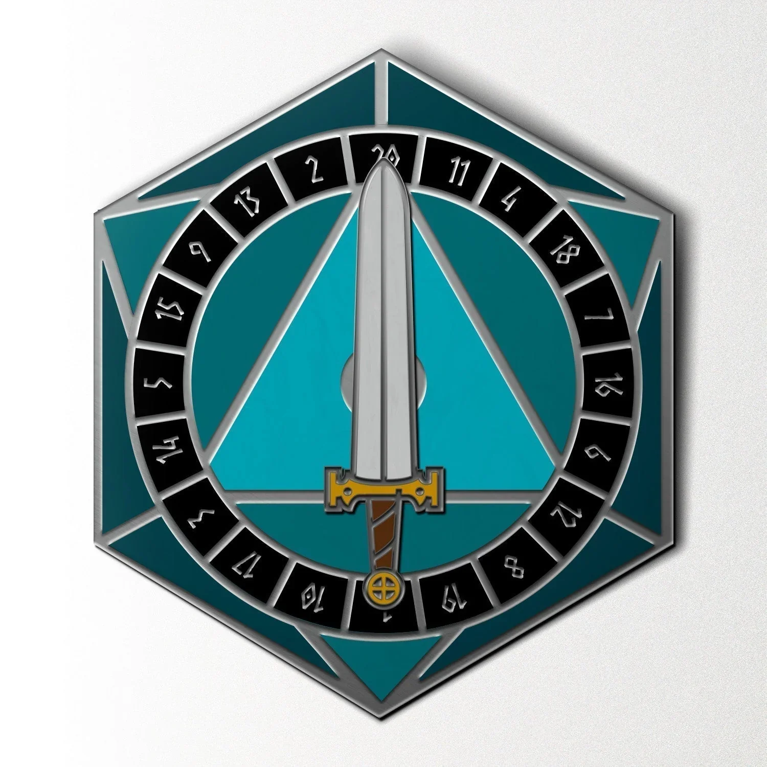D20 SPINNER PIN ASSORTED COLORS - Image 3