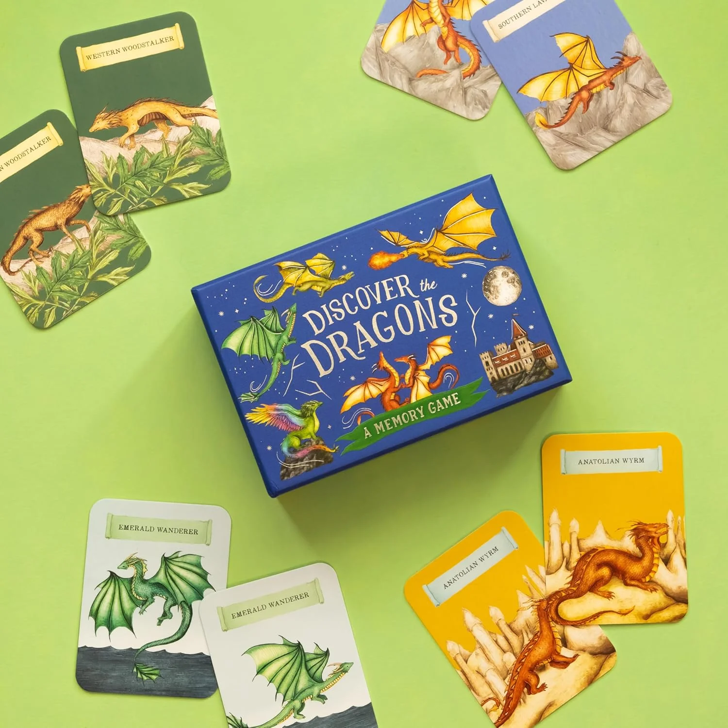 DISCOVER THE DRAGONS: MEMORY GAME ILLUSTRATED BY JESSICA ROUX