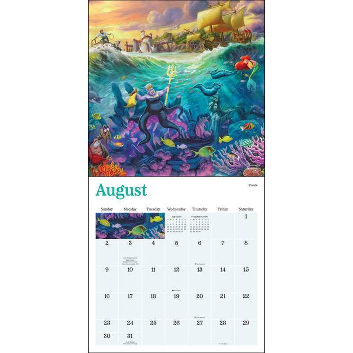 DISNEY DREAMS COLLECTION BY THOMAS KINKADE STUDIOS 2026 WALL CALENDAR - Image 4