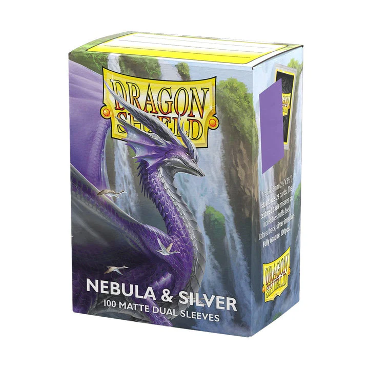 DRAGON SHIELD: MATTE DUAL SLEEVES NEBULA & SILVER