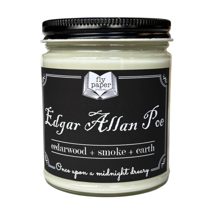 EDGAR ALLAN POE JAR CANDLE