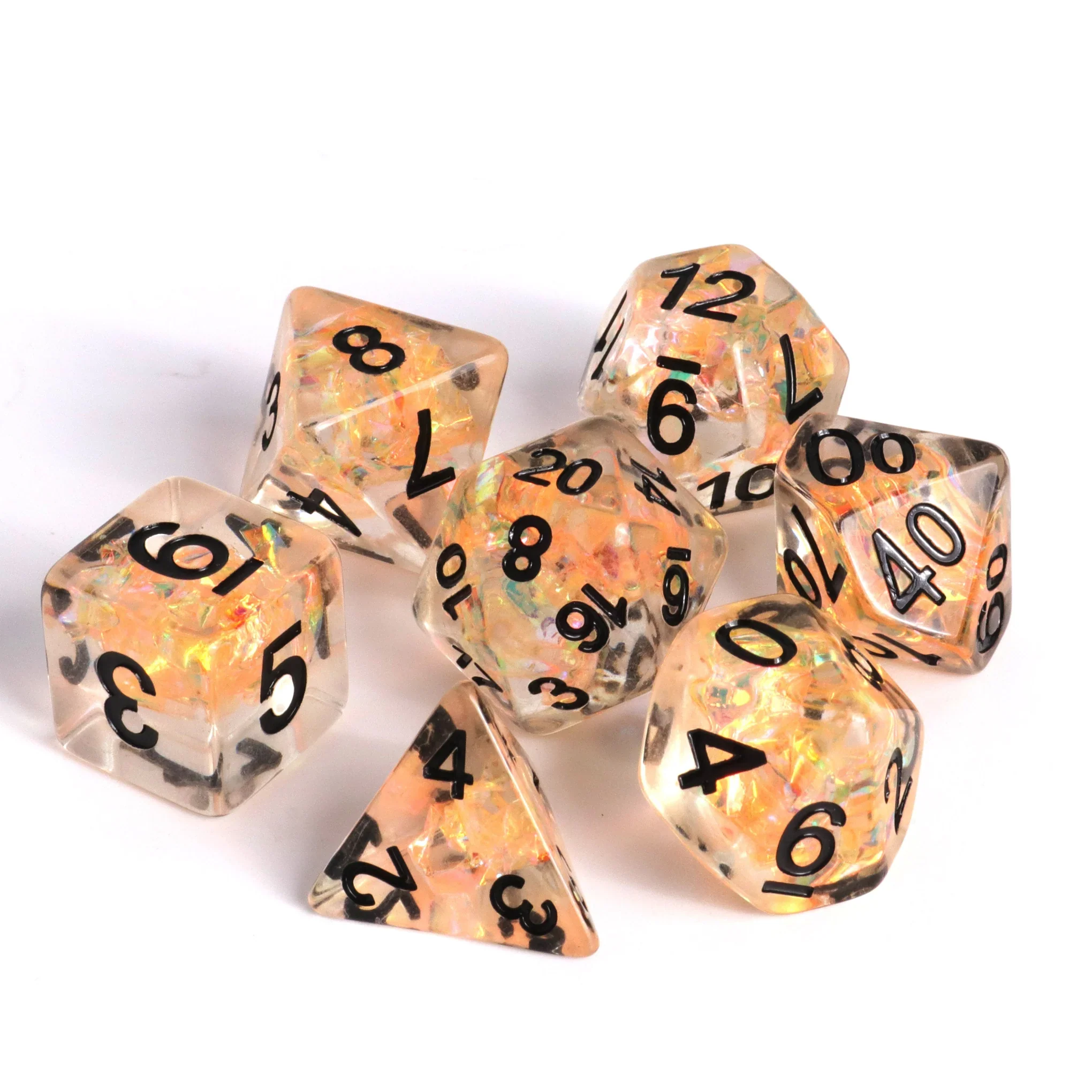 FIRE DANCE 7PC POLY DICE SET