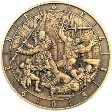 GOLIATH DICE COIN - D10 BATTLE SCENE