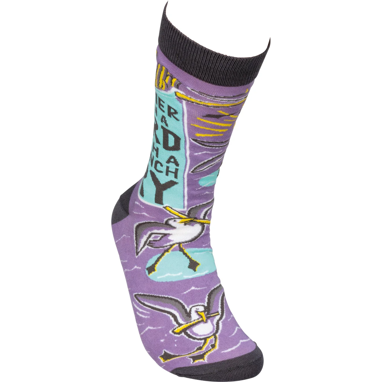 HAPPIER THAN A BIRD WITH A FRENCH FRY SOCKS - Image 2