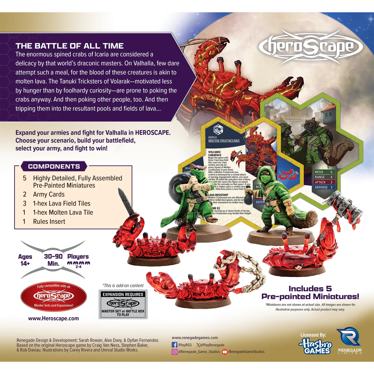 HEROSCAPE BOILING TENSION - MOLTEN CRUSTACEANS AND TANUKI TRICKSTERS PREMIUM PAINTED EDITION - Image 2