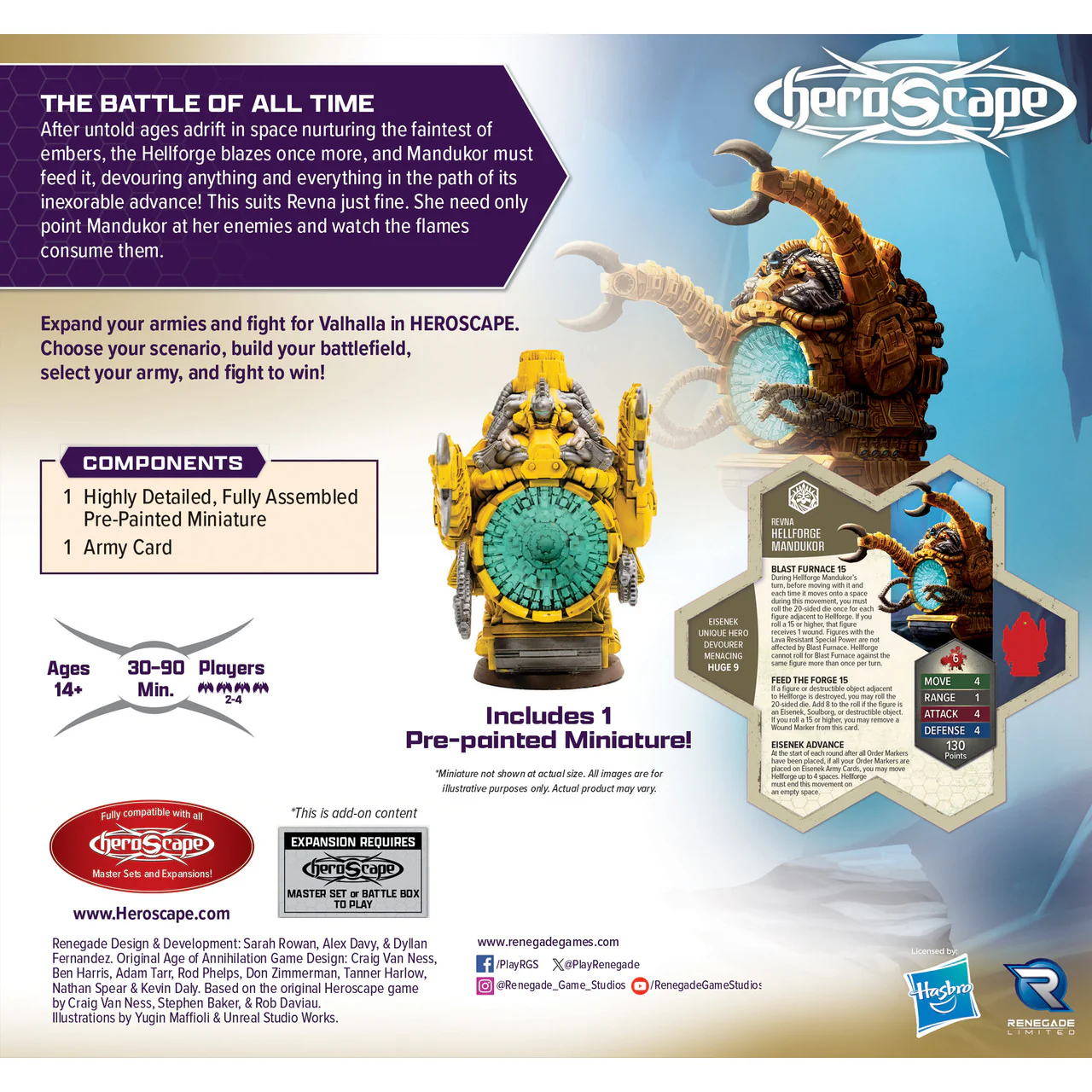 HEROSCAPE RISING TIDE - HELLFORGE MANDUKOR PREMIUM PAINTED EDITION - Image 2
