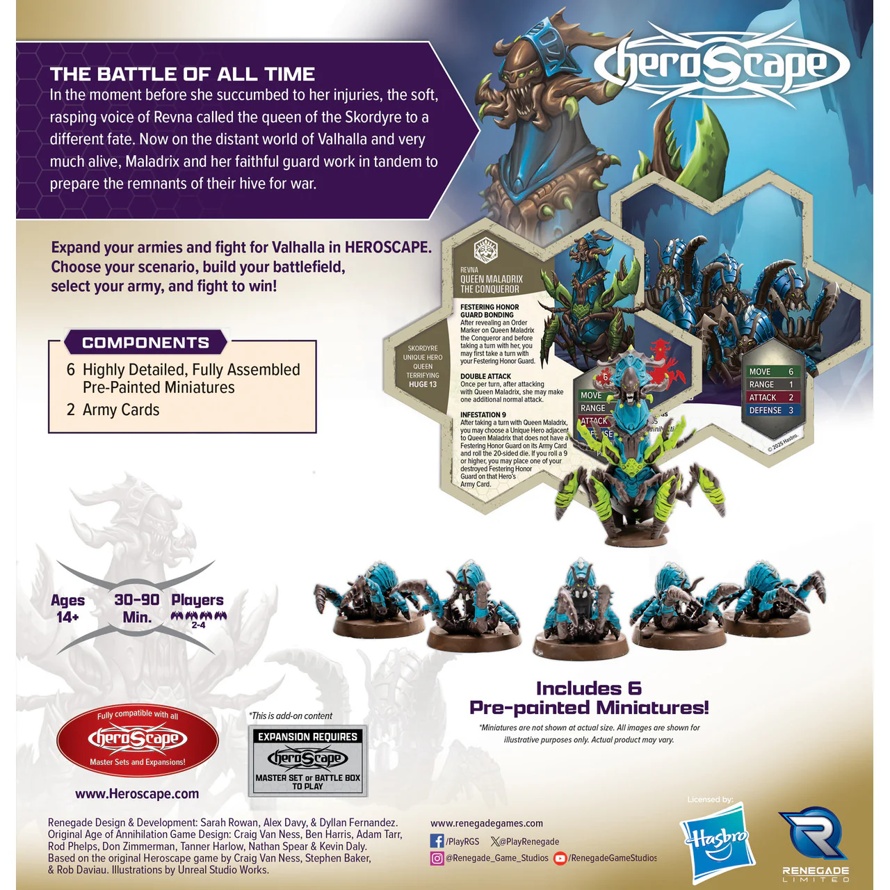 HEROSCAPE RISING TIDE - QUEEN MALADRIX & FESTERING HONOR GUARD PREMIUM PAINTED EDITION - Image 2