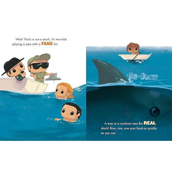 JAWS: BIG SHARK, LITTLE BOAT A BOOK OF OPPOSITES (A LITTLE GOLDEN BOOK) - Image 3