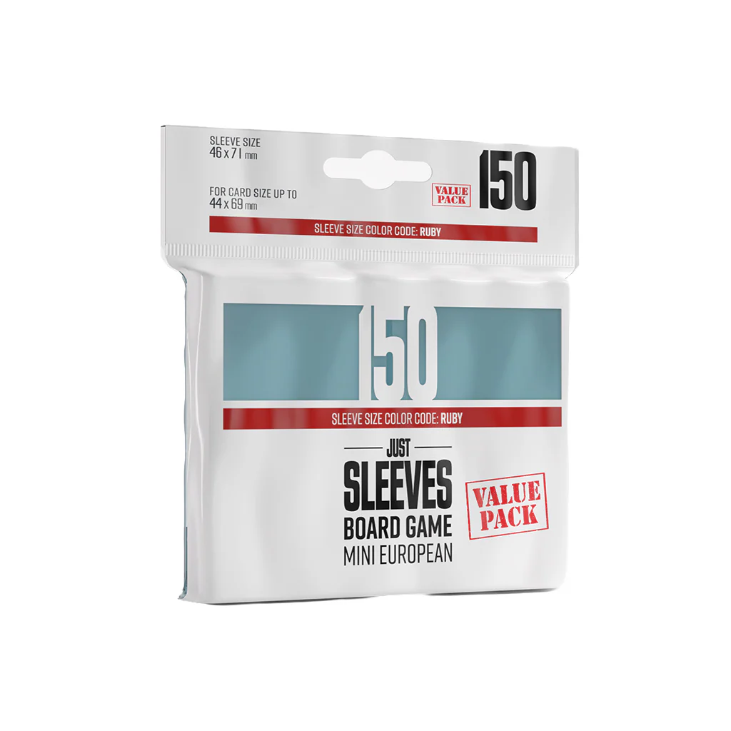 JUST SLEEVES: BOARD GAME MINI EUROPEAN VALUE PACK (150)