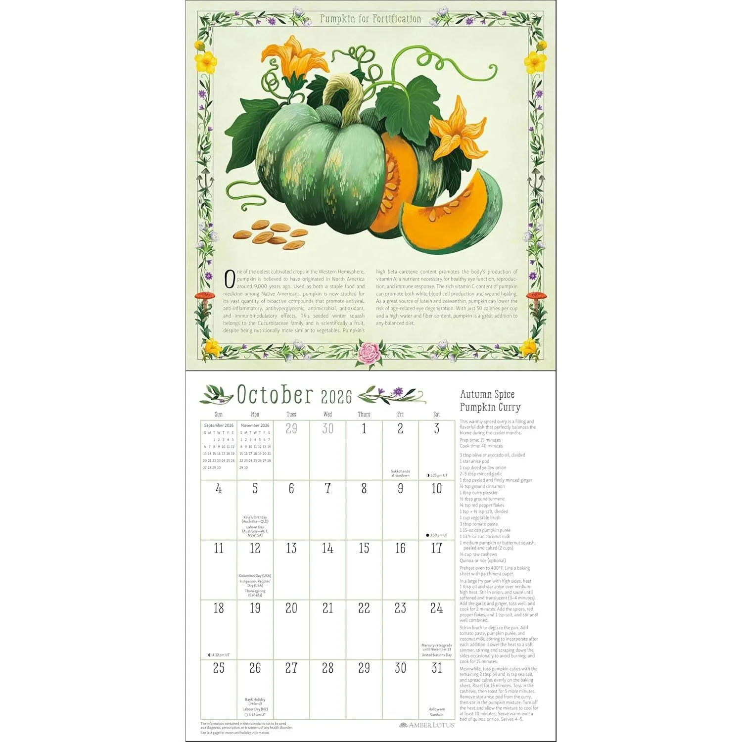 KITCHEN WITCH WALL CALENDAR 2026 - Image 4