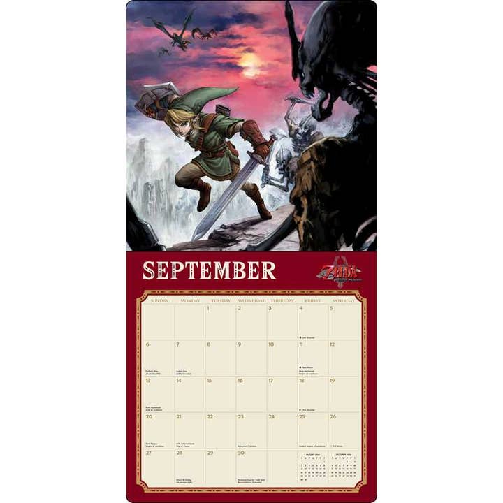 LEGEND OF ZELDA 2026 WALL CALENDAR BY NINTENDO - Image 4