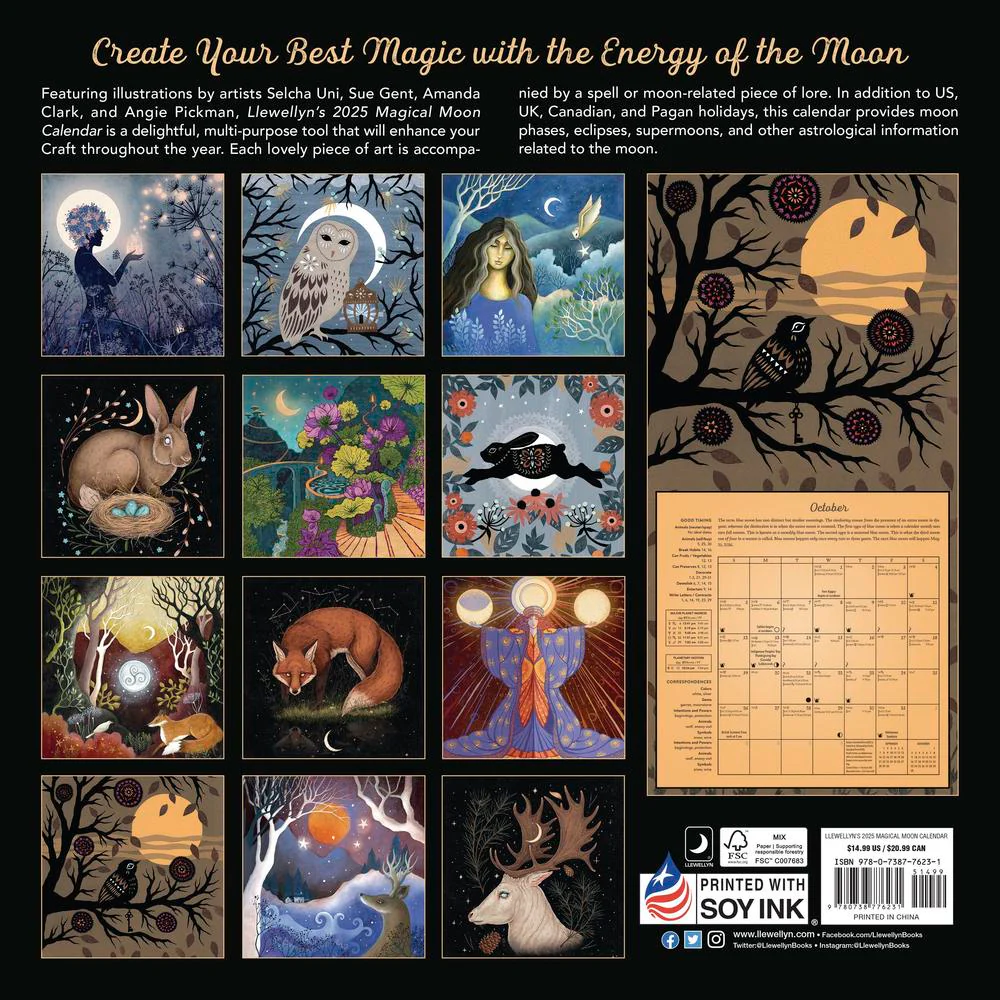 LLEWELLYN'S MAGICAL MOON CALENDAR 2025 - Image 2