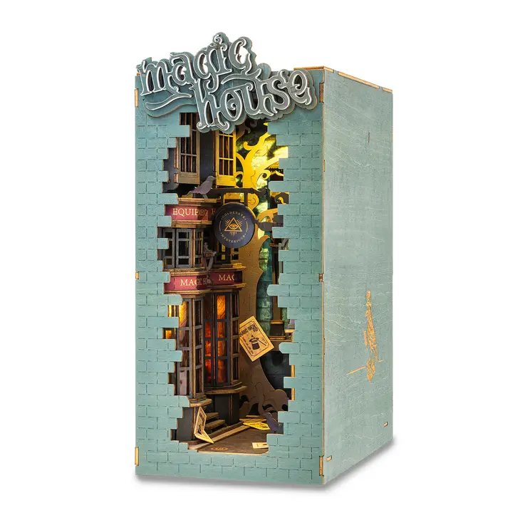 MAGIC HOUSE 3-D WOODEN MINIATURE BOOK NOOK KIT - Image 4