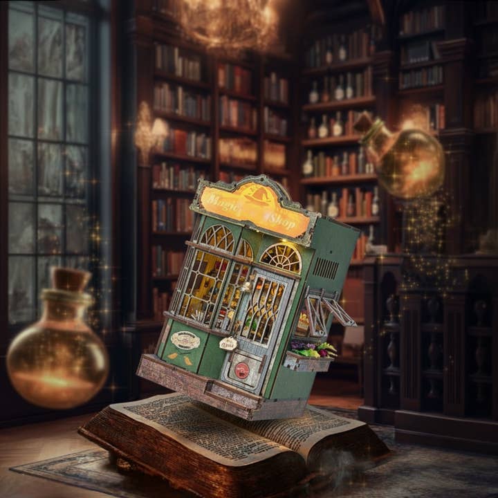 MAGIC SHOP 3-D WOODEN MINIATURE BOOK NOOK KIT - Image 2