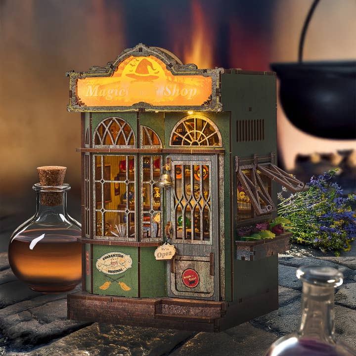 MAGIC SHOP 3-D WOODEN MINIATURE BOOK NOOK KIT - Image 3