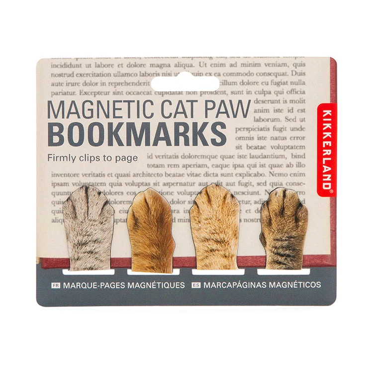 MAGNETIC CAT PAW BOOKMARKS