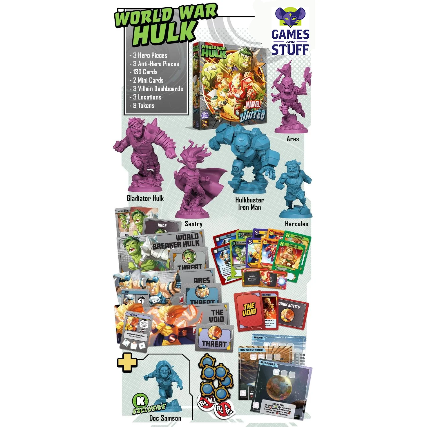 MARVEL UNITED MULTIVERSE WORLD WAR HULK KICKSTARTER EDITION - Image 2