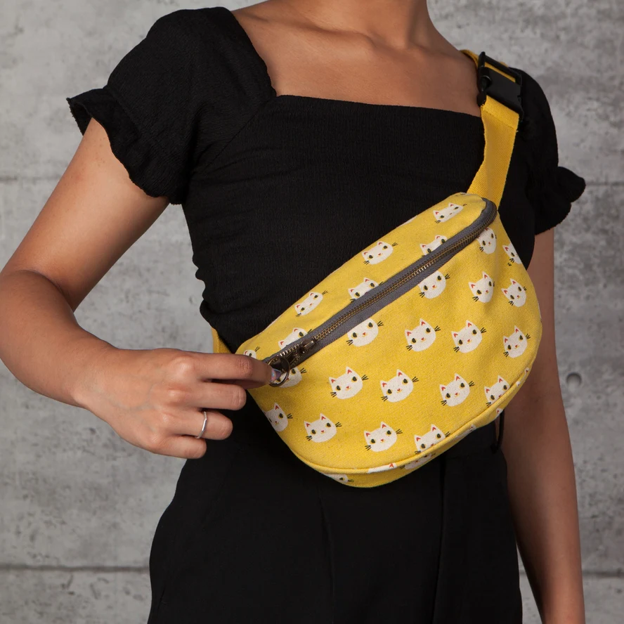 MEOW MEOW CAT HIP BAG FANNY PACK BY DANICA STUDIO - Image 2