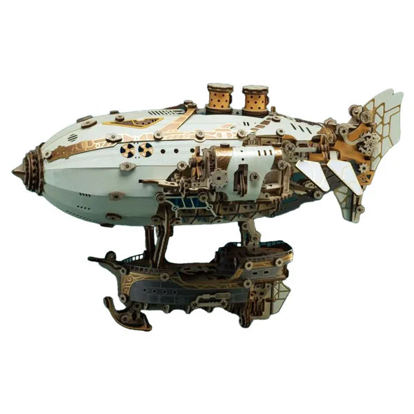 3-D MFANTASY AIRSHIP: WHITE