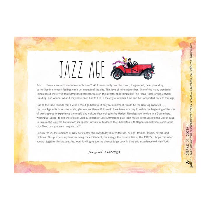 MICHAEL STORRINGS JAZZ AGE 1000PC PUZZLE - Image 4
