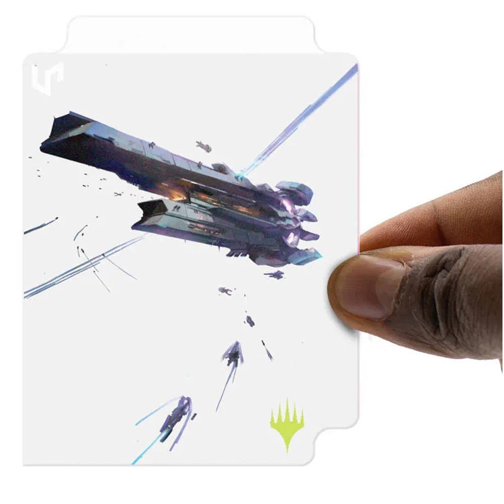 MTG EDGE OF ETERNITIES COUNTER INTELLIGENCE SLEEVES (100) IN CLEAR DECK BOX - Image 3
